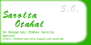 sarolta otahal business card